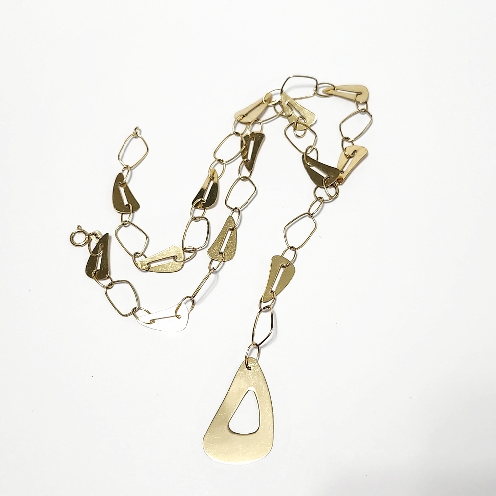 10K Gold Lariat Necklace - Picture 10 of 12